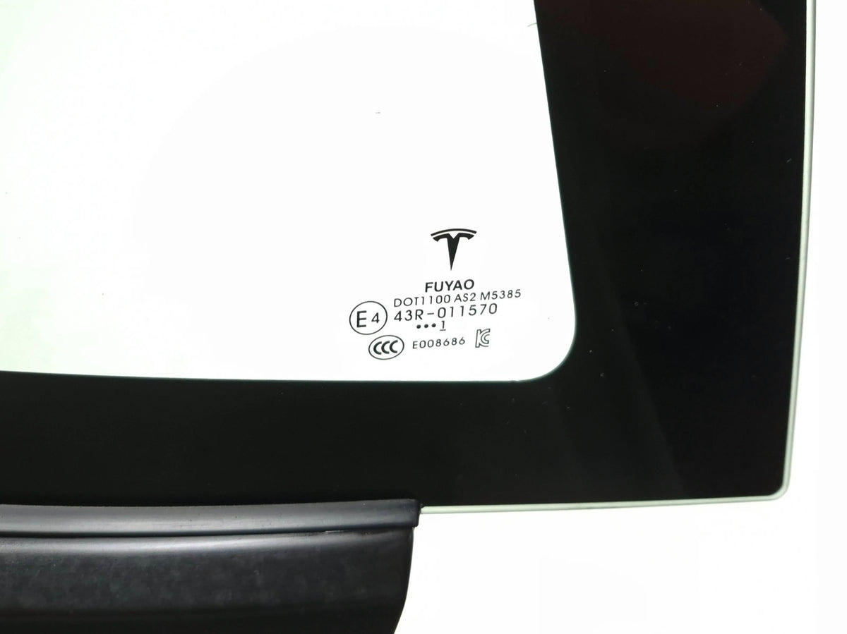 2021 Tesla Model 3 Rear Quarter Window Glass Passenger Side Right OEM