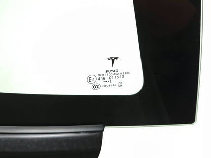 2021 Tesla Model 3 Rear Quarter Window Glass Passenger Side Right OEM