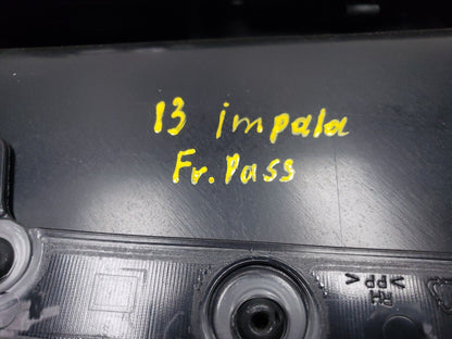 07-13 Chevrolet Impala Front Door Panel Passenger Side Right Trim OEM 84k