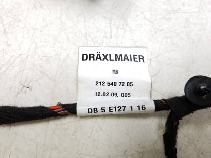 10-16 Mercedes W212 E350 E500 Door Wire Harness Rear Driver Side Left OEM