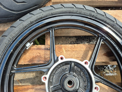 2008 Kawasaki Ninja 250r Ex250 Wheel Rim & Tire Front & Rear *straight* OEM
