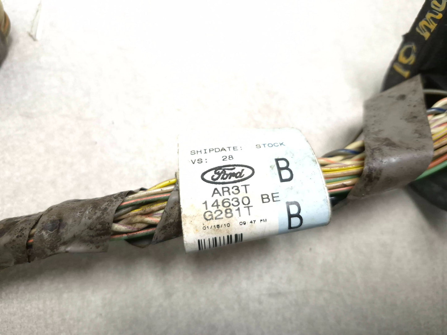 2010 Ford Mustang 2dr Door Wire Harness Right Passenger Side Ar3t-14630-be OEM