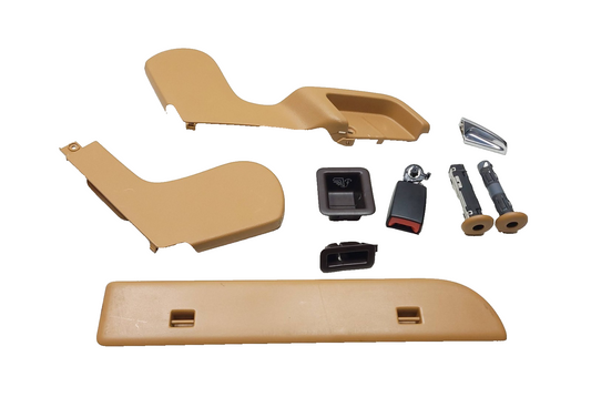 11-17 Porsche Cayenne 958 Rear Seat Side Trim Cover Passenger Right 9pcs OEM