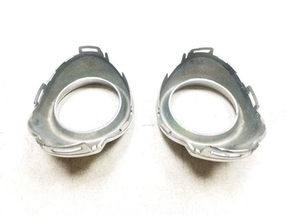 12 - 18 Ford Focus Front Fog Light Trim Chrome Pair OEM