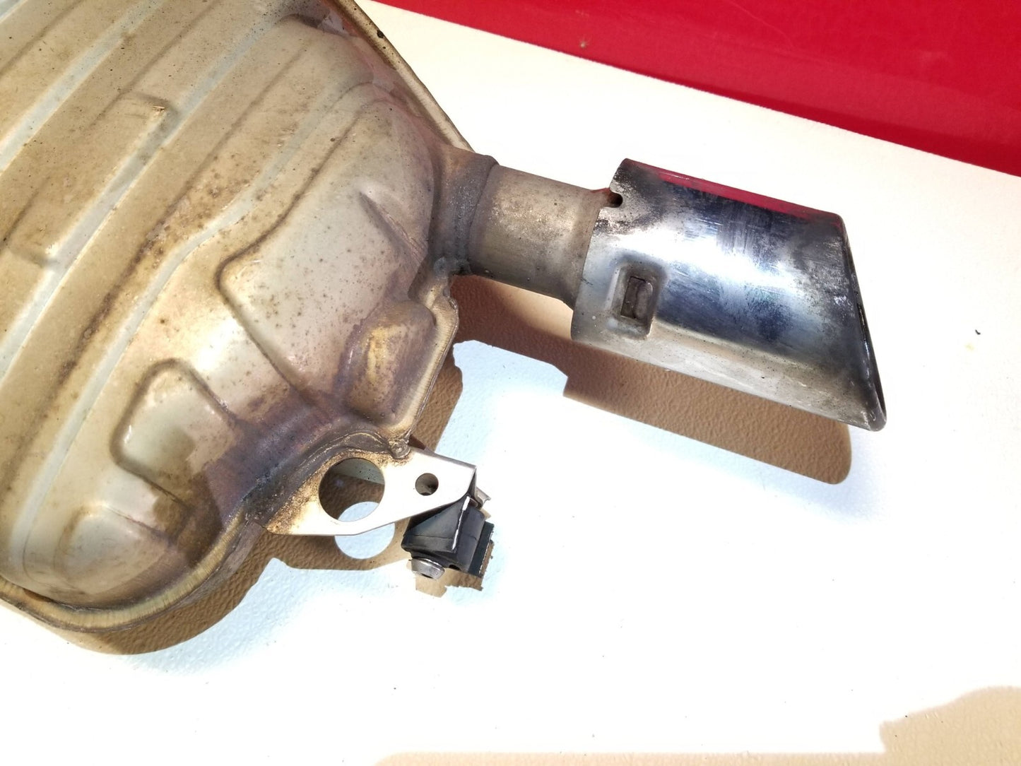 2014 Audi A6 C7 Rear Exhaust Muffler Left Driver Side 3.0t OEM