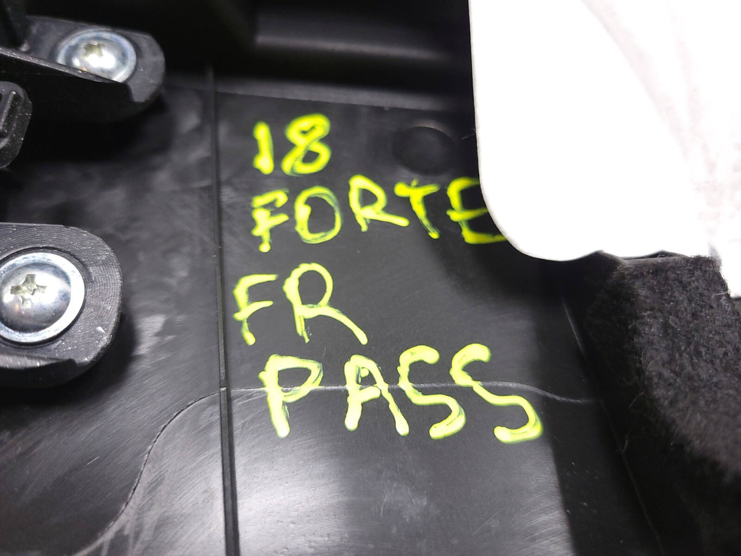 2018 Kia Forte Door Panel Front Passenger Side Right Trim OEM