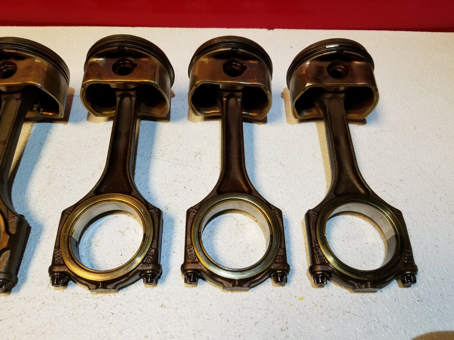 2006 Audi A4 B6 3.0l Piston W/ Connecting Rod 6pcs OEM