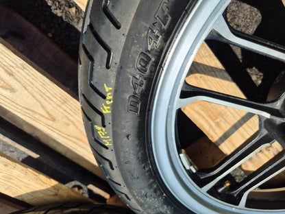 1985 Honda Shadow Vt500c Wheel Rim W/ Tire Front & Rear *straight* OEM