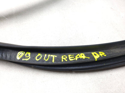 07-09 Mitsubishi Outlander Door Weatherstrip Seal Rear Driver Side Left 2pcs OEM