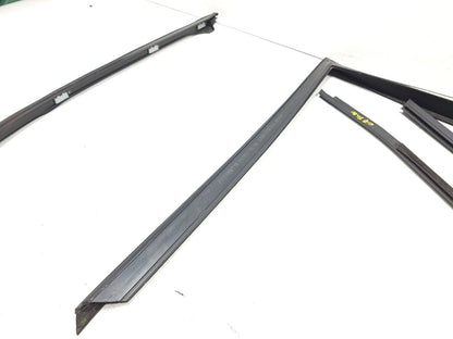 07-13 BMW E70 X5 Door Window Chanel Trim & Seal Front Driver Side Left 4pcs OEM