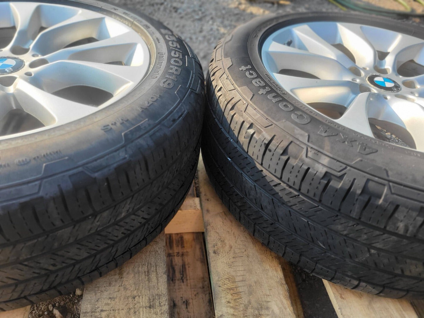 2014 BMW X5 F15 Wheel Rim 19x9j & Tire 255/50r19 Continental. 2 Wheels