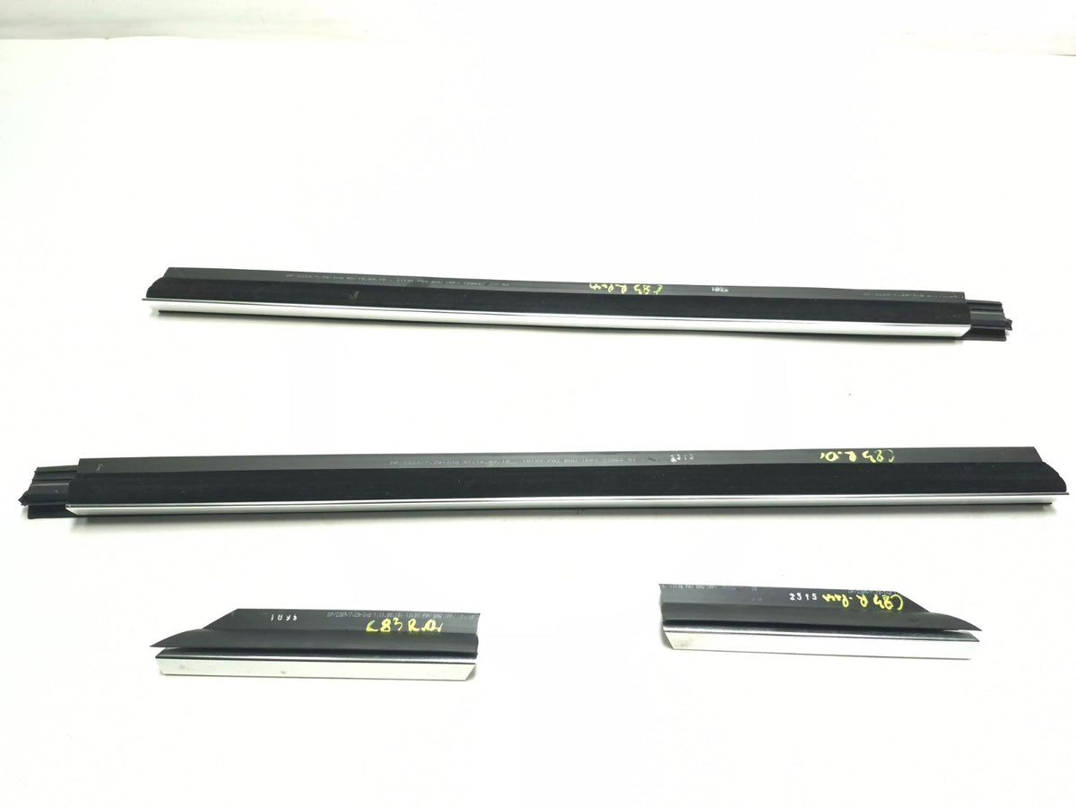 2011 BMW 750li Rear Door Inner Window Molding Left & Right 4 Pcs OEM