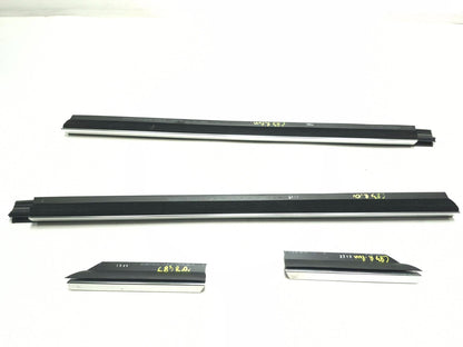 2011 BMW 750li Rear Door Inner Window Molding Left & Right 4 Pcs OEM