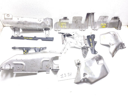 2013 Audi S4 Exhaust Manifold Heat Shield & Bracket Set OEM