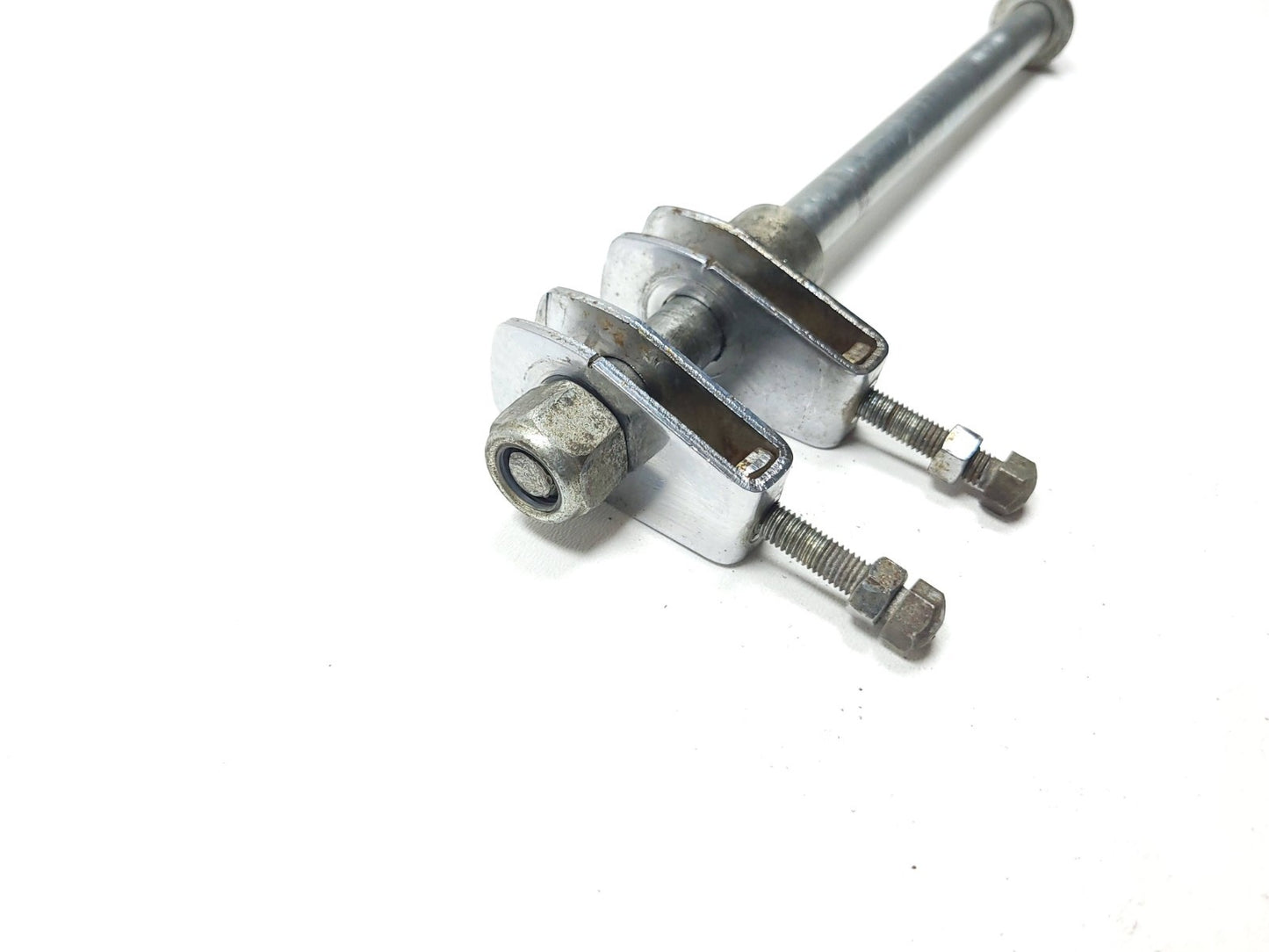 2001 Suzuki Sawage Ls650p Axle Rear Wheel & Belt Adjuster Tensioner 3 Pcs OEM