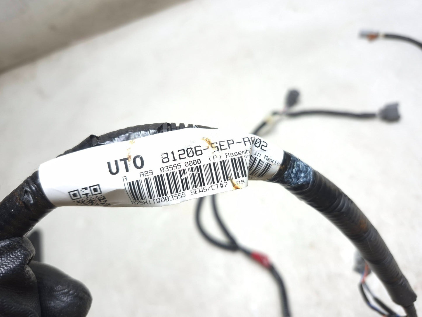 2008 Acura Tl Front Seat Power Wire Harness Passenger Right 3pcs OEM