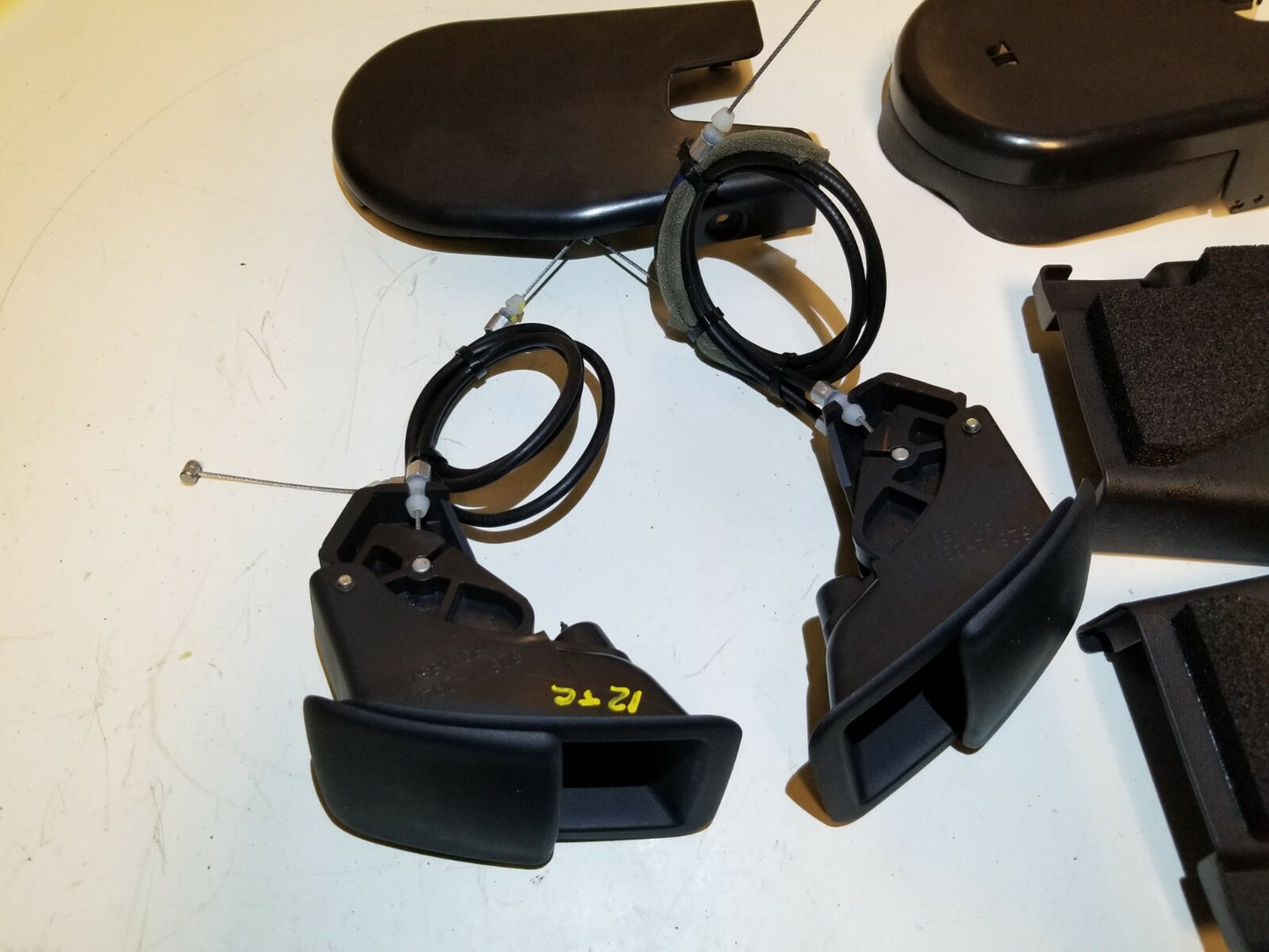 2012 Scion Tc Rear Seat Trim & Seat Lock Control Lever & Guide Sleeve 13 Pcs OEM