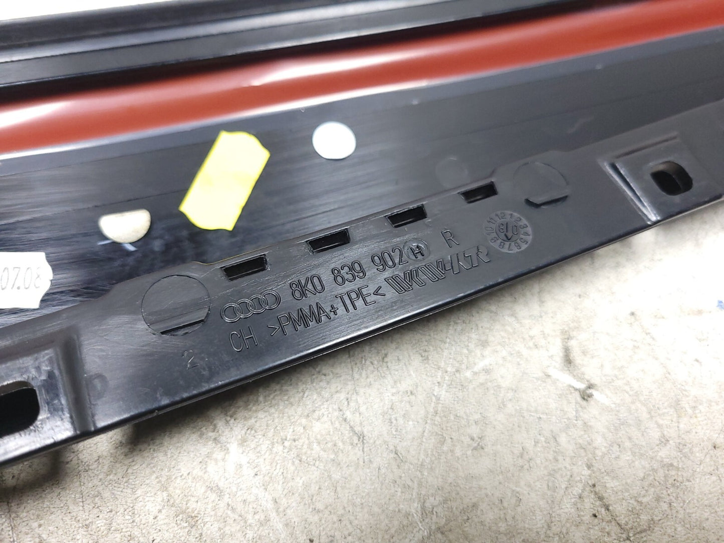 2009 Audi A4 S4 Sedan Door Window Frame Trim Rear Passenger Side Right OEM