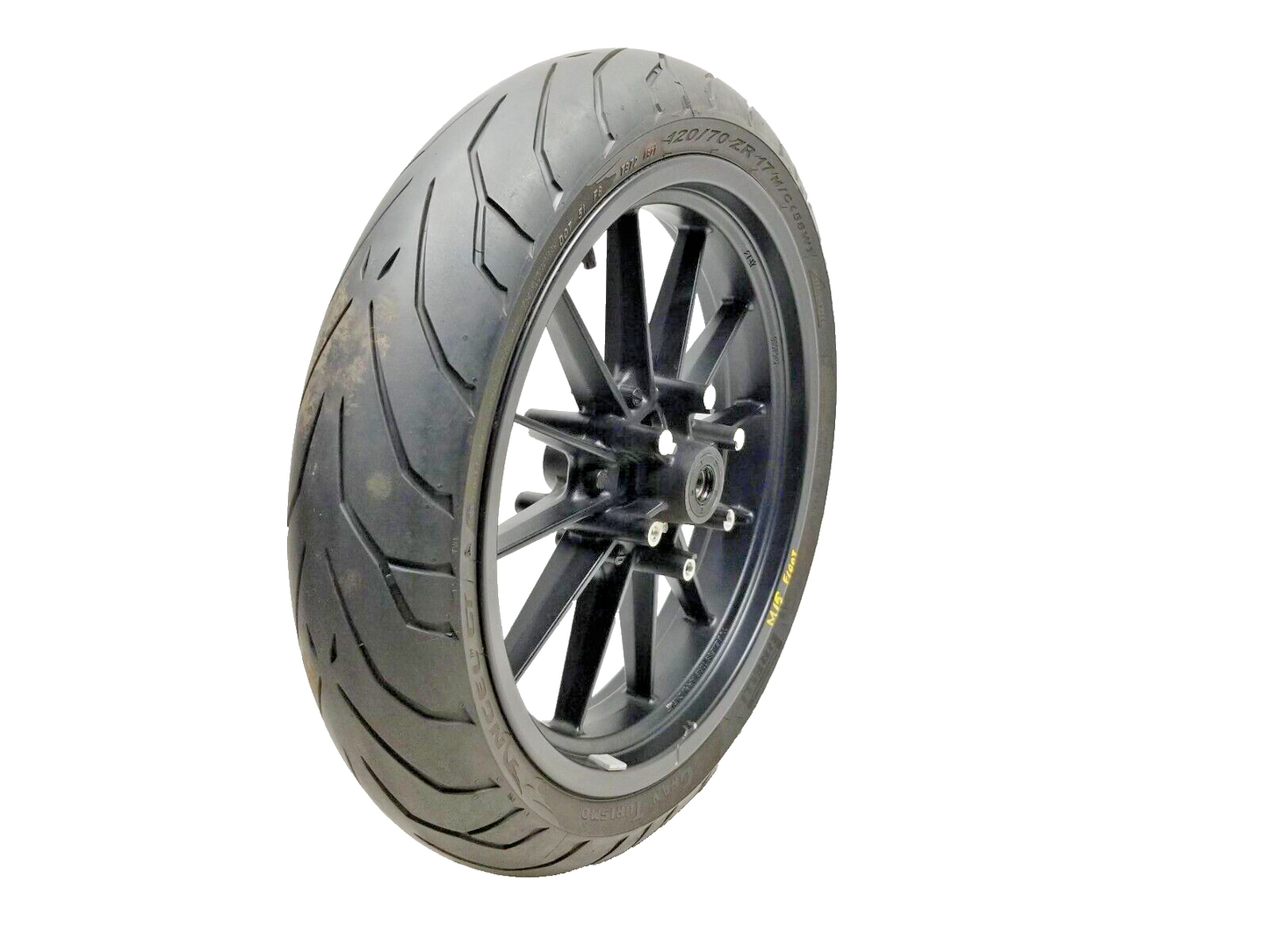 2022 Benelli 302s Front Wheel Rim & Tire 120/70r17 Straight OEM