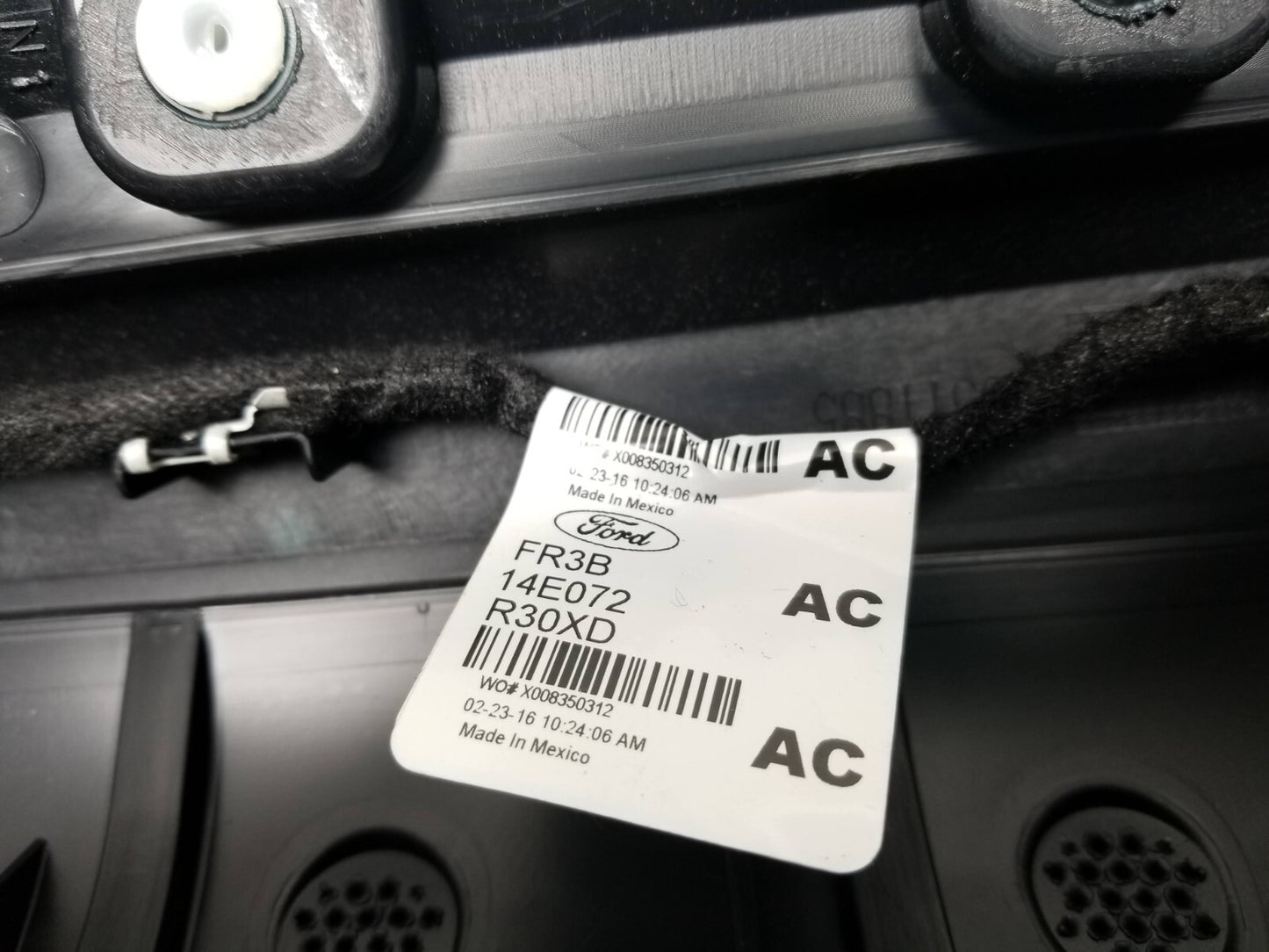 2016 Ford Mustang Front Door Trim Panel Right Passenger Side OEM