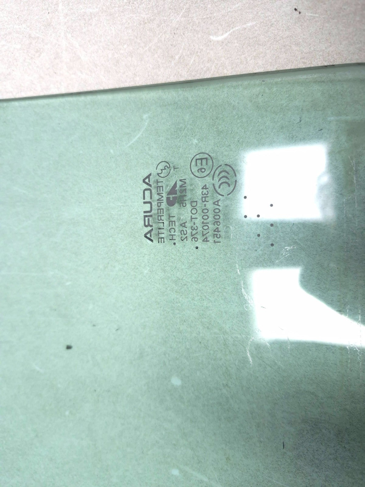 2007 Acura Tl Type-s Rear Door Window Glass Passenger Side Right OEM