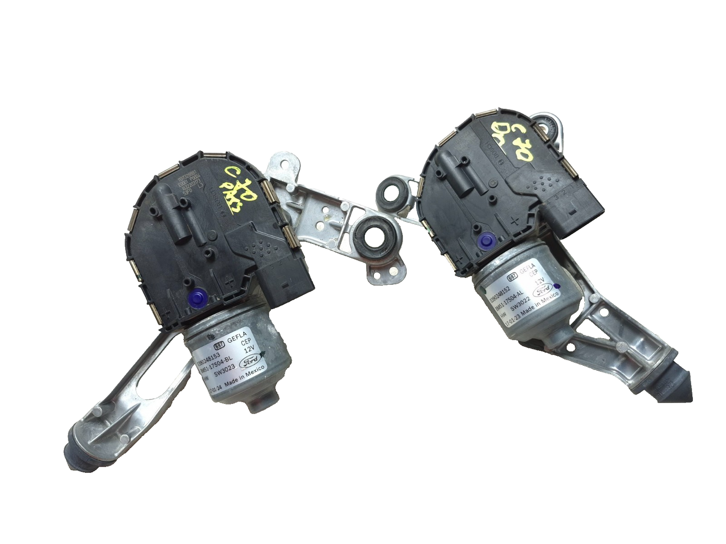 2017 Ford Focus Front Windshield Wiper Motor Left & Right Pair OEM