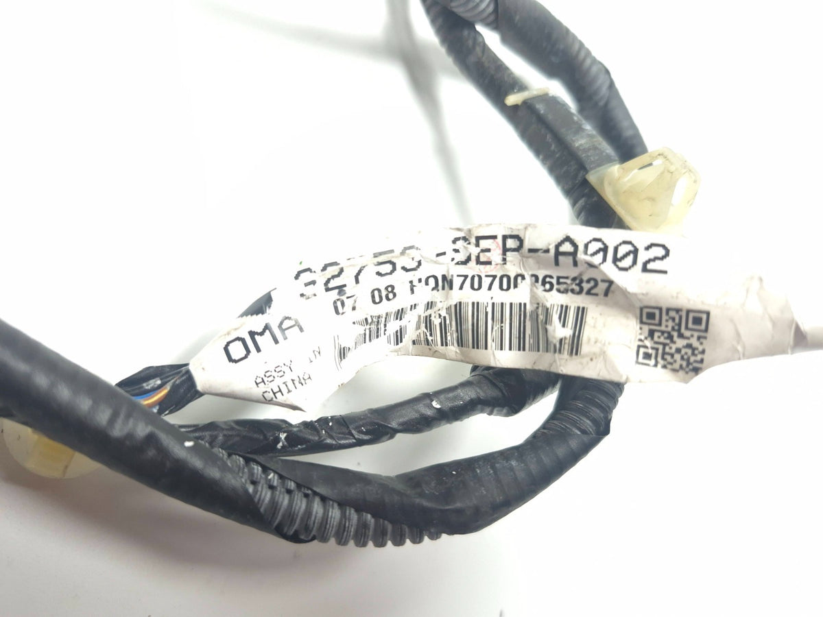 2008 Acura Tl Type-s Rear Door Wire Harness Right Passenger Side OEM