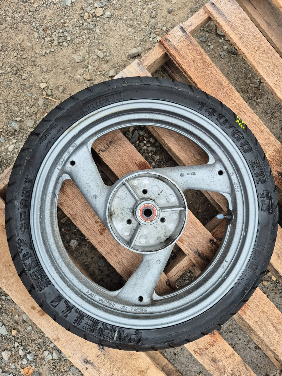1991 Yamaha Fzr600r Front & Rear Wheel Rim OEM