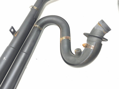 2007-2008 Harley Touring Black Pipe 2-into-1 Header& Muffler Exhaust System