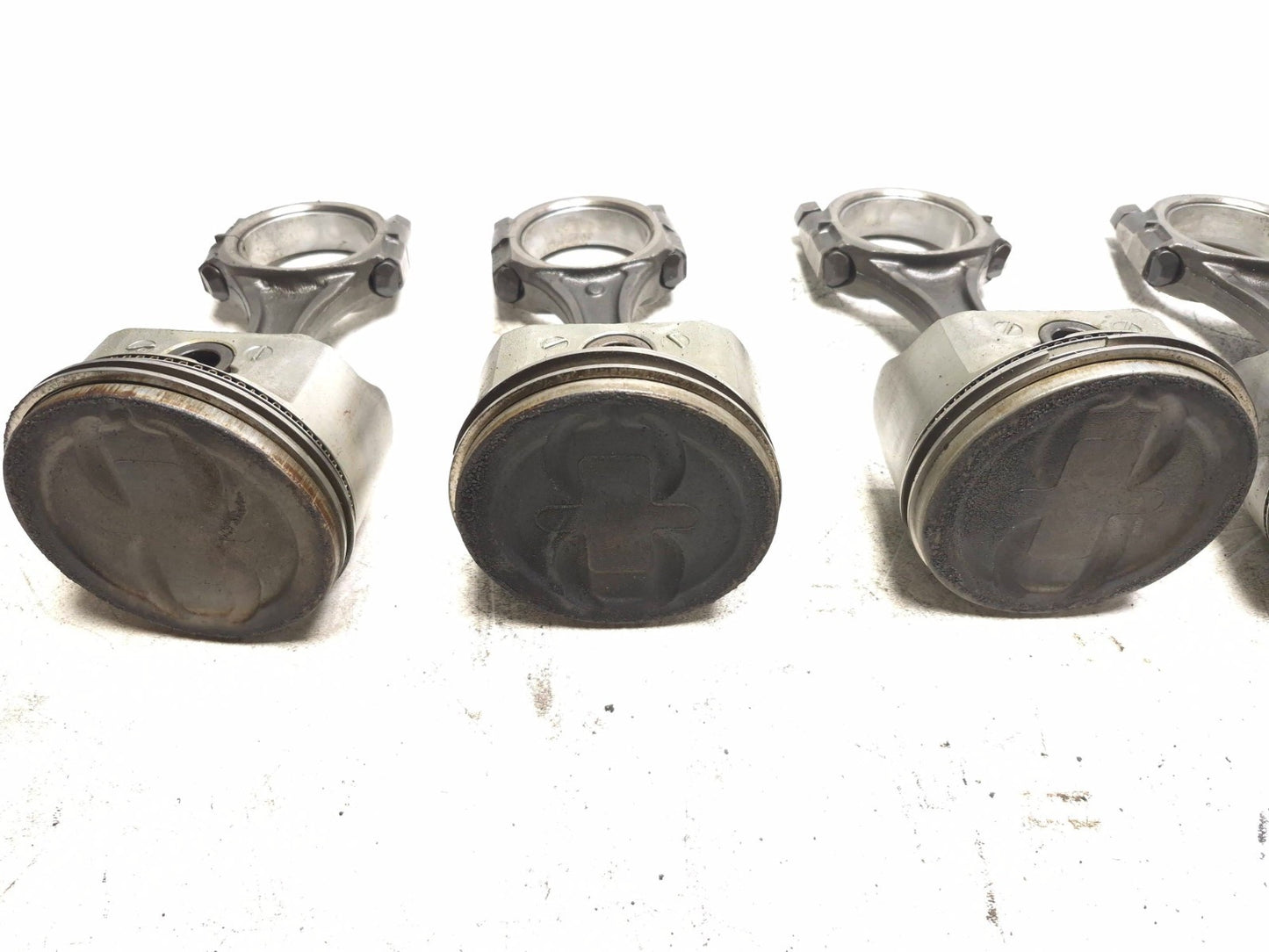 Yale Forklift V6 4.3l Engine Piston W/ Connecting Rod 6 Pcs OEM