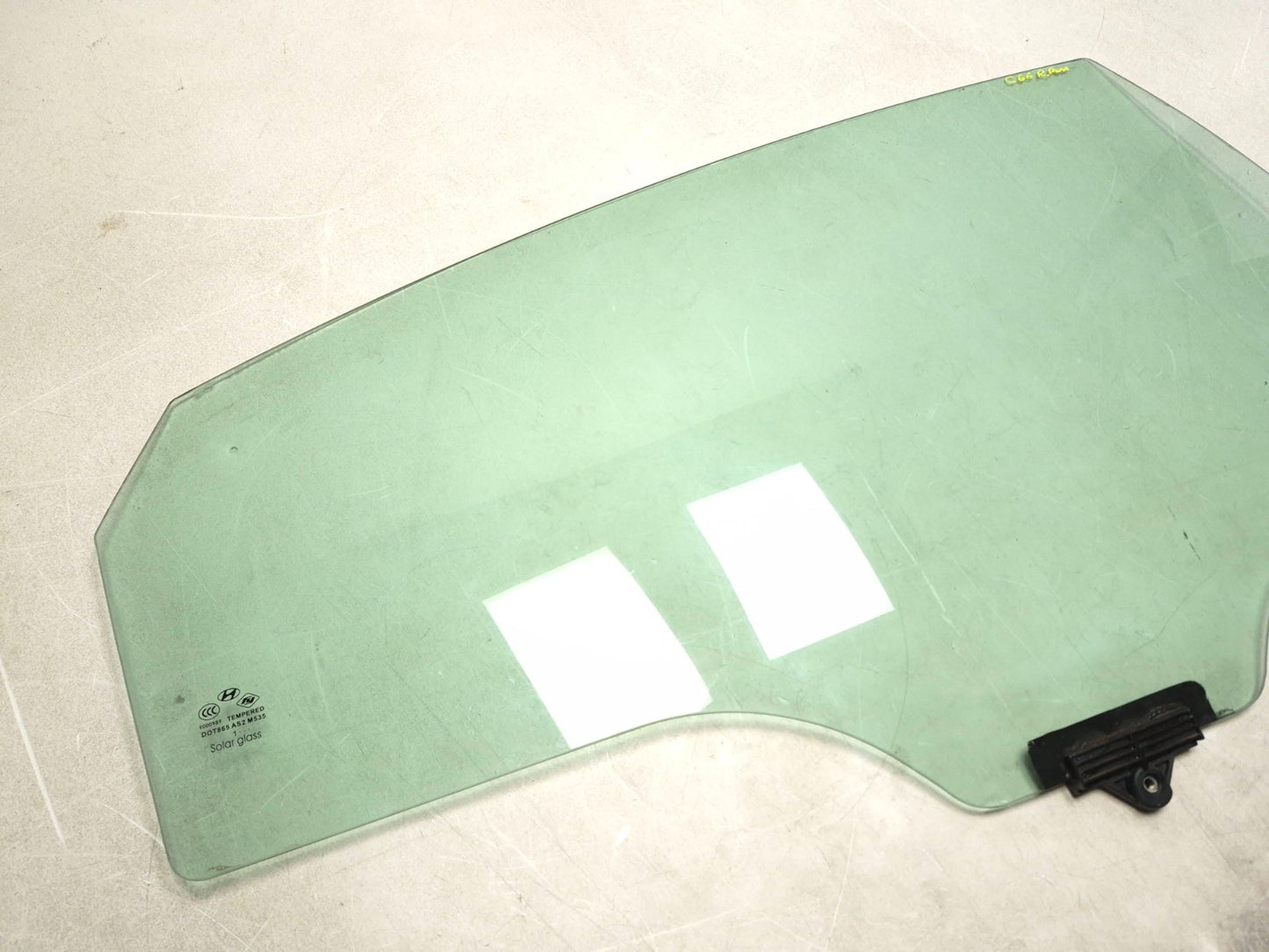 2012 Hyundai Sonata Rear Passenger Door Window Glass OEM