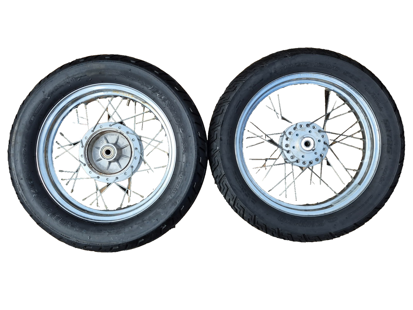 2006 Suzuki Gz250 Wheel Rim W/ Tire Front & Rear Pair R 16 R 15 OEM