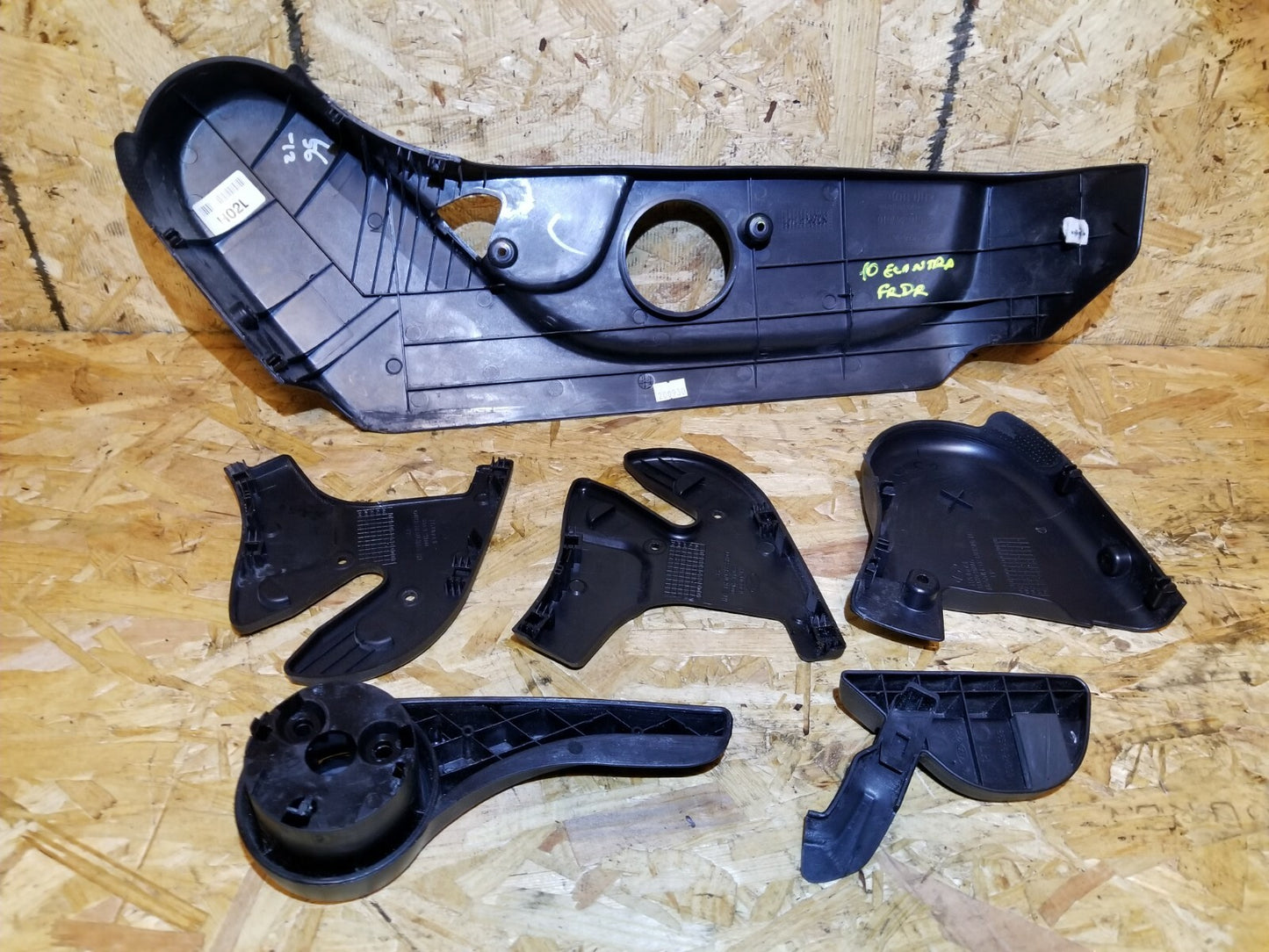 2010 Hyundai Elantra Front Seat Trim Cover Driver Side Left 6 Pcs OEM