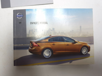 2013 Volvo S60 Owner Manual Documentation Kit W/ Leather Holder OEM