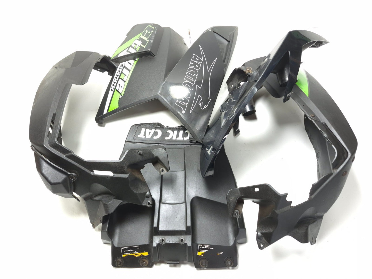 2014 Arctic Cat Zr6000 Side Fairing Cowl & Snow Flap Left & Right Set OEM