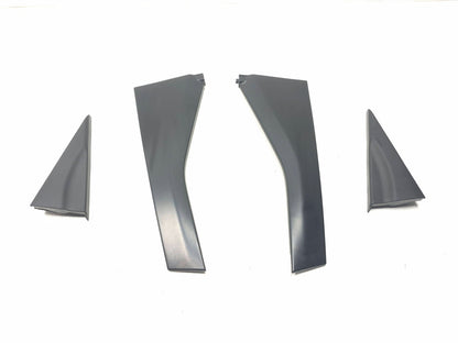2007 Honda Fit Rear Door Quarter Corner Trim & B Pillar Lower Molding 4 Pcs OEM