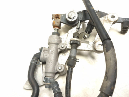 2013 Honda Cbr250 Front Right Foot Peg Bracket & Master Cylinder Brake Pedal OEM