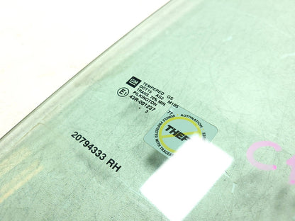 2010 - 2014 Chevrolet Suburban Door Window Glass Front Passenger Side Right OEM