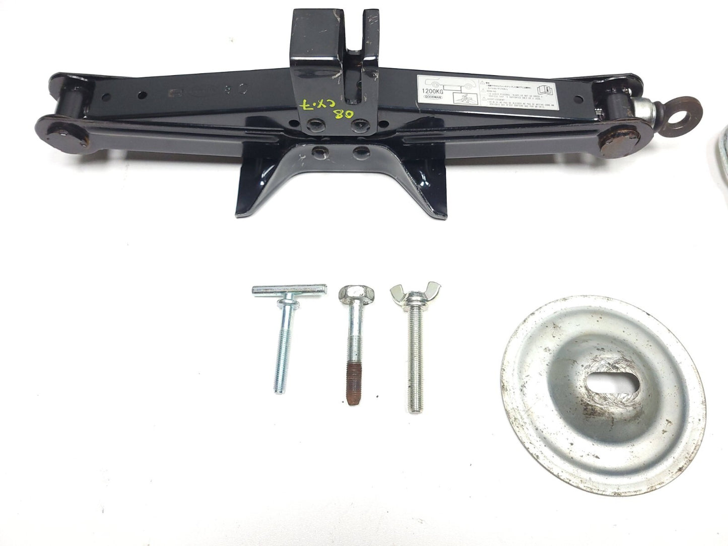 2009 Mazda Cx-7 Spare Tire Jack W/ Holder Box & Tool Kit OEM
