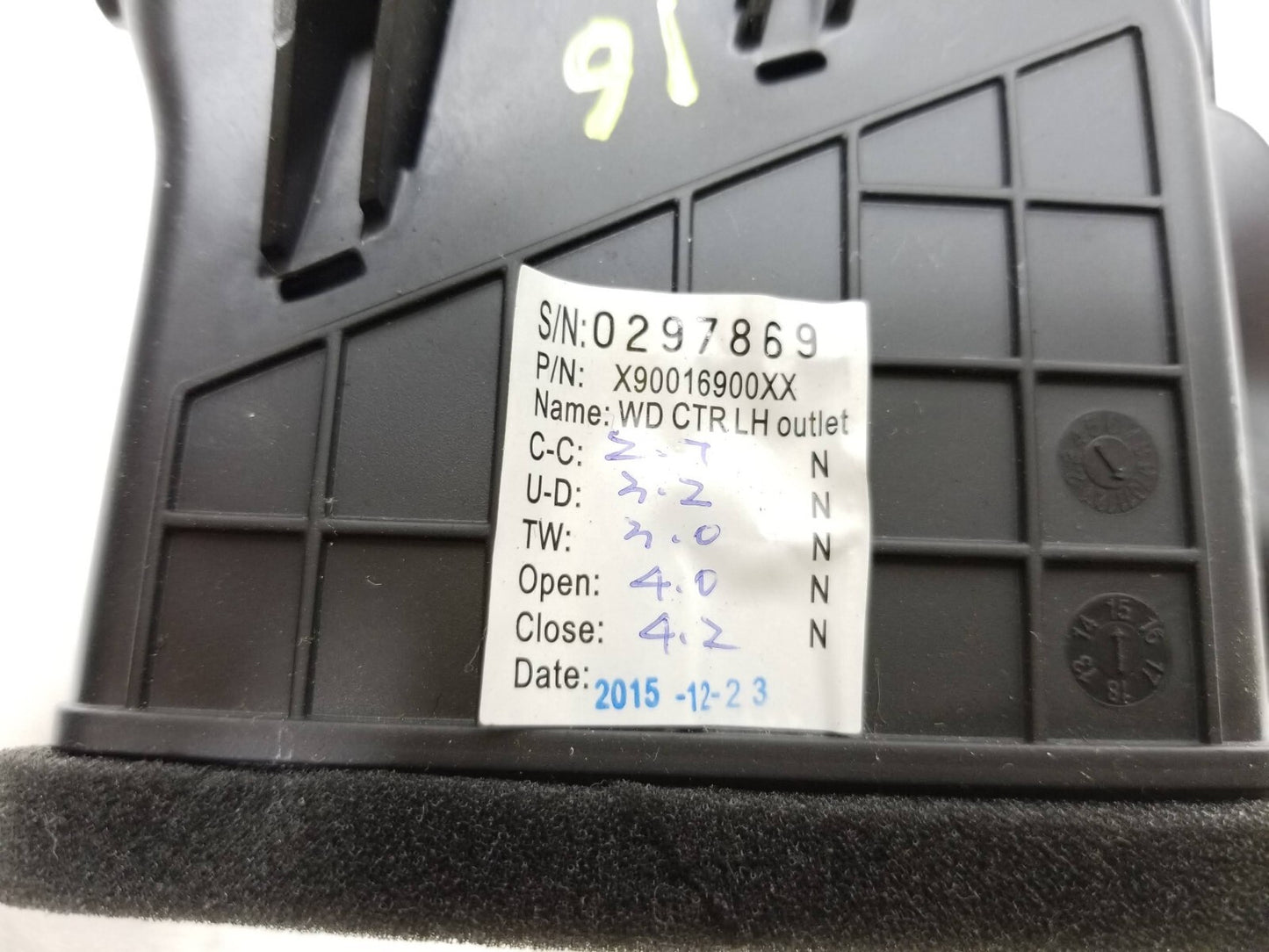 2016 Dodge Durango Dash Ac Heater Air Vent 4pcs OEM