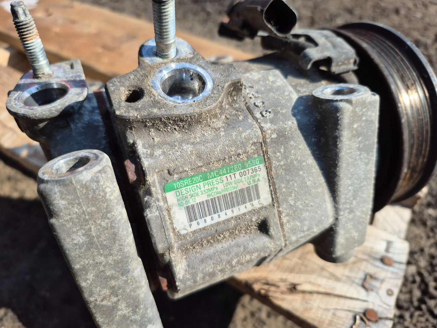 2017 Dodge Journey Ac Compressor 3.6l OEM