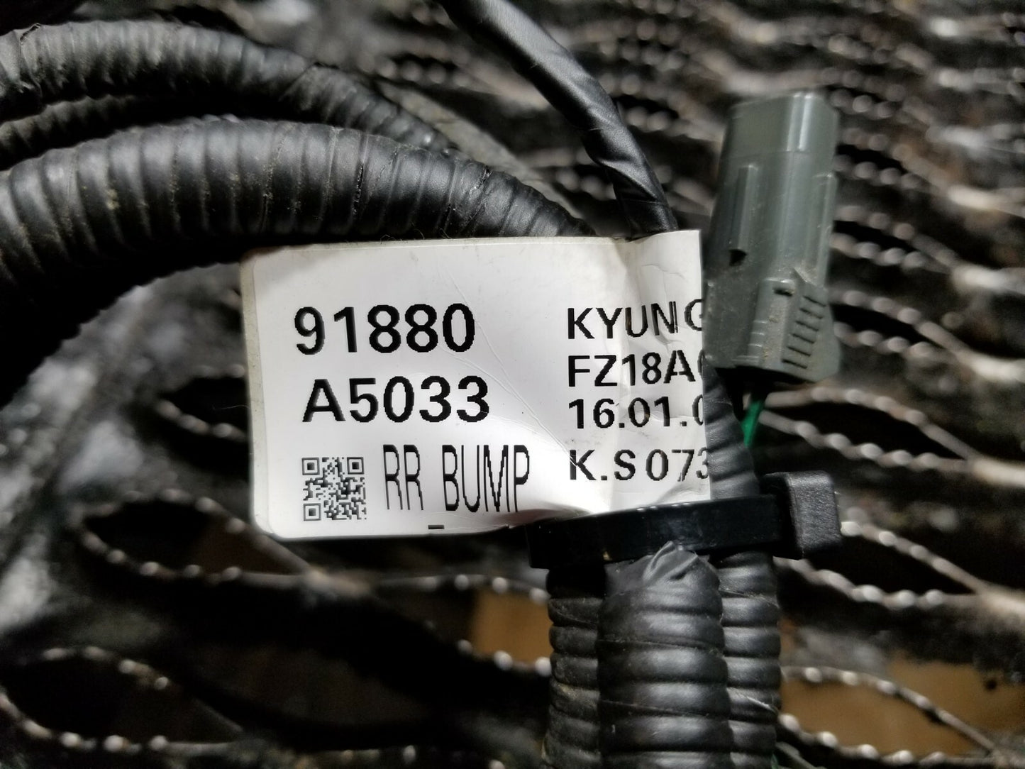 15 16 17 Hyundai Elantra Gt Rear Bumper Wire Harness OEM