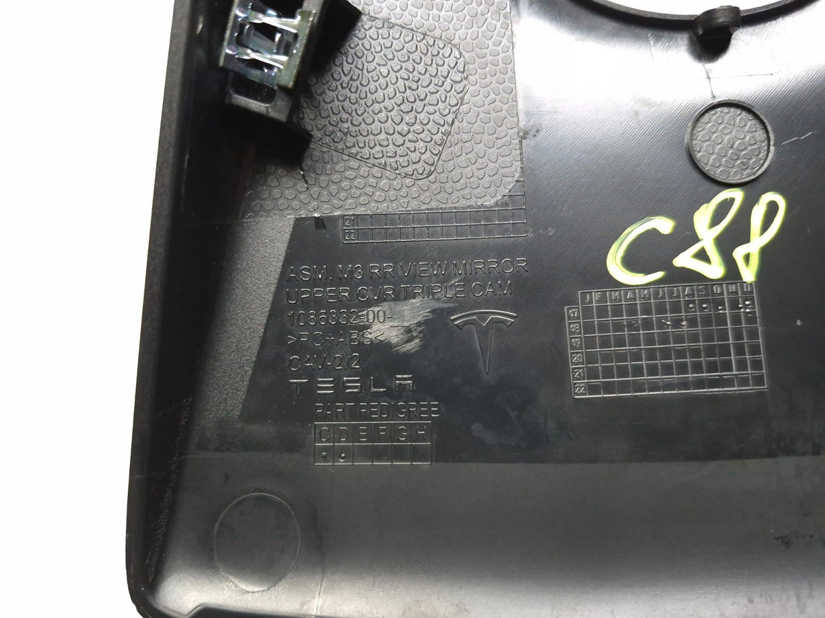 2018 Tesla Model 3 Front Interior View Camera & Cover Trim OEM