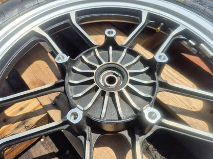 1985 Honda Shadow Vt500c Wheel Rim W/ Tire Front & Rear *straight* OEM