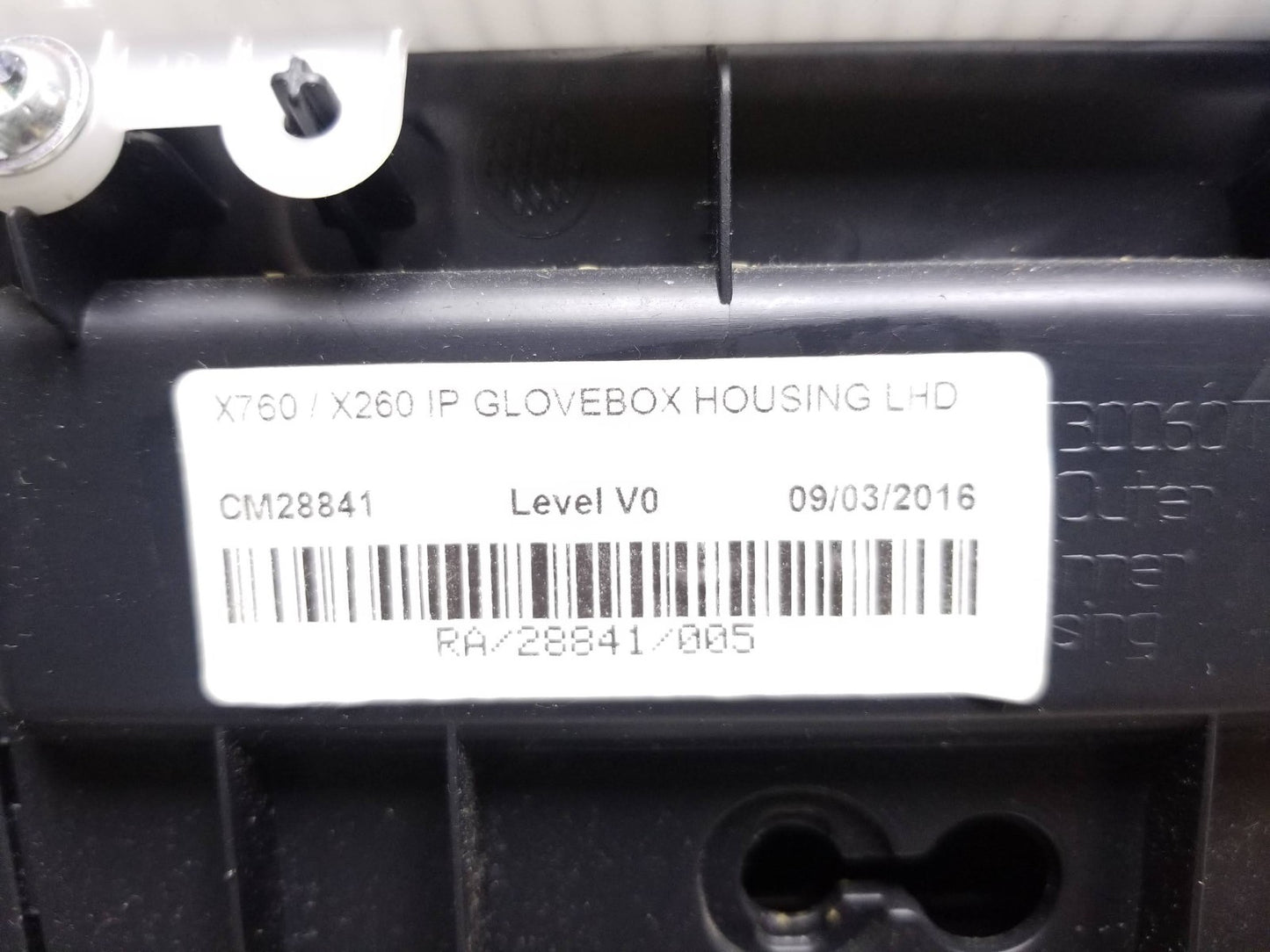 2017 Jaguar Xe Dash Dashboard Glove Box Storage Compartment OEM