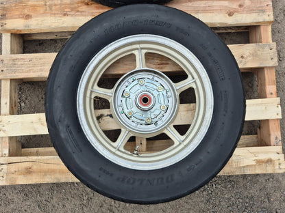 1993 Yamaha Xv750 Wheel Rim W/ Tire Front & Rear Pair R 19 R 15 OEM