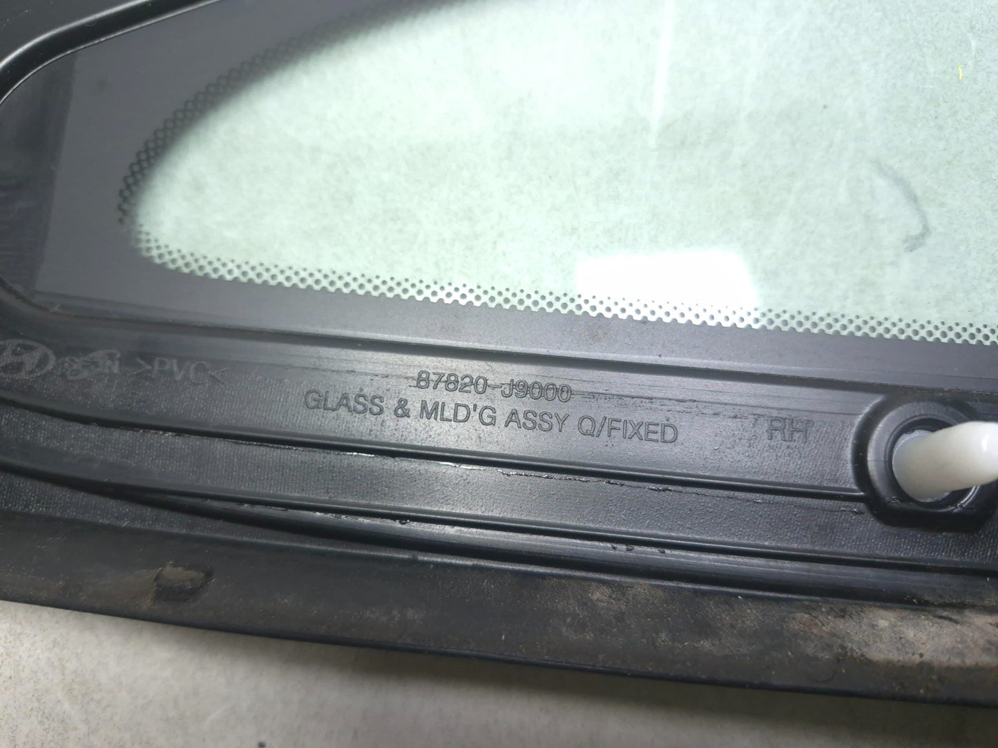 2019 Hyundai Kona Rear Quarter  Window Glass Right Passenger Side OEM