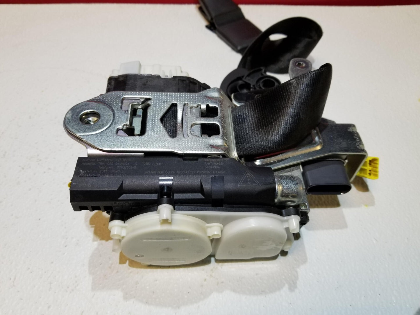 2014 Audi A6 Front Seat Belt Retractor Passenger Side Right OEM