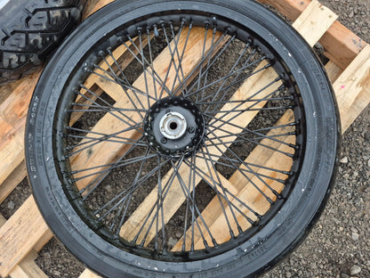 1993 Suzuki Vs800 Intruder Wheel Rim W/ Tire Front & Rear Pair R15 R21 OEM