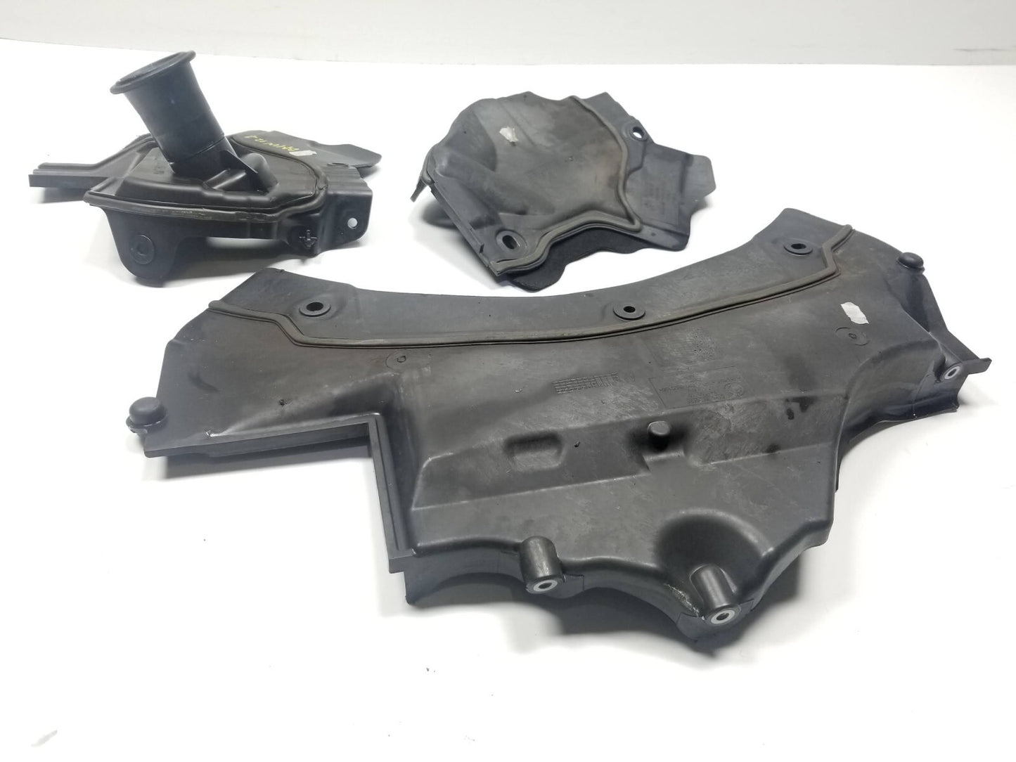 09 10 11 12 BMW 750li Engine Bay Insulation Partition Panel Cover 3pcs OEM